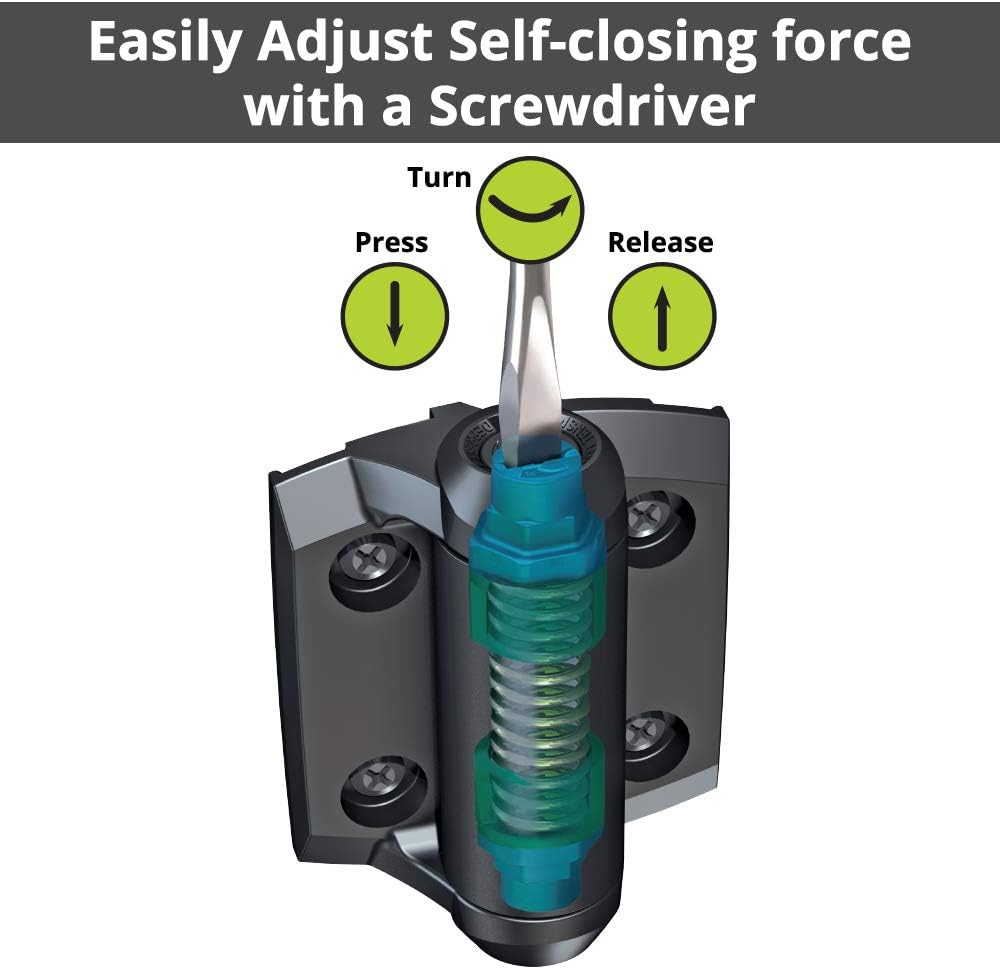 TRUCLOSE® HEAVY DUTY FOR METAL/WOOD/VINYL GATES - TCHD1L2S3BTS