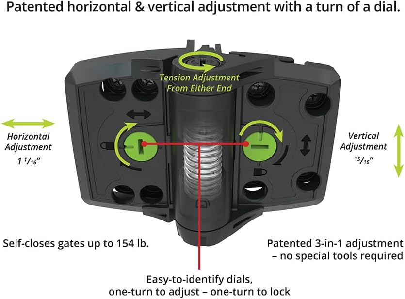 TruClose® MULTI-ADJUST™ Heavy Duty Series 3 - TCHDMA1S3BT